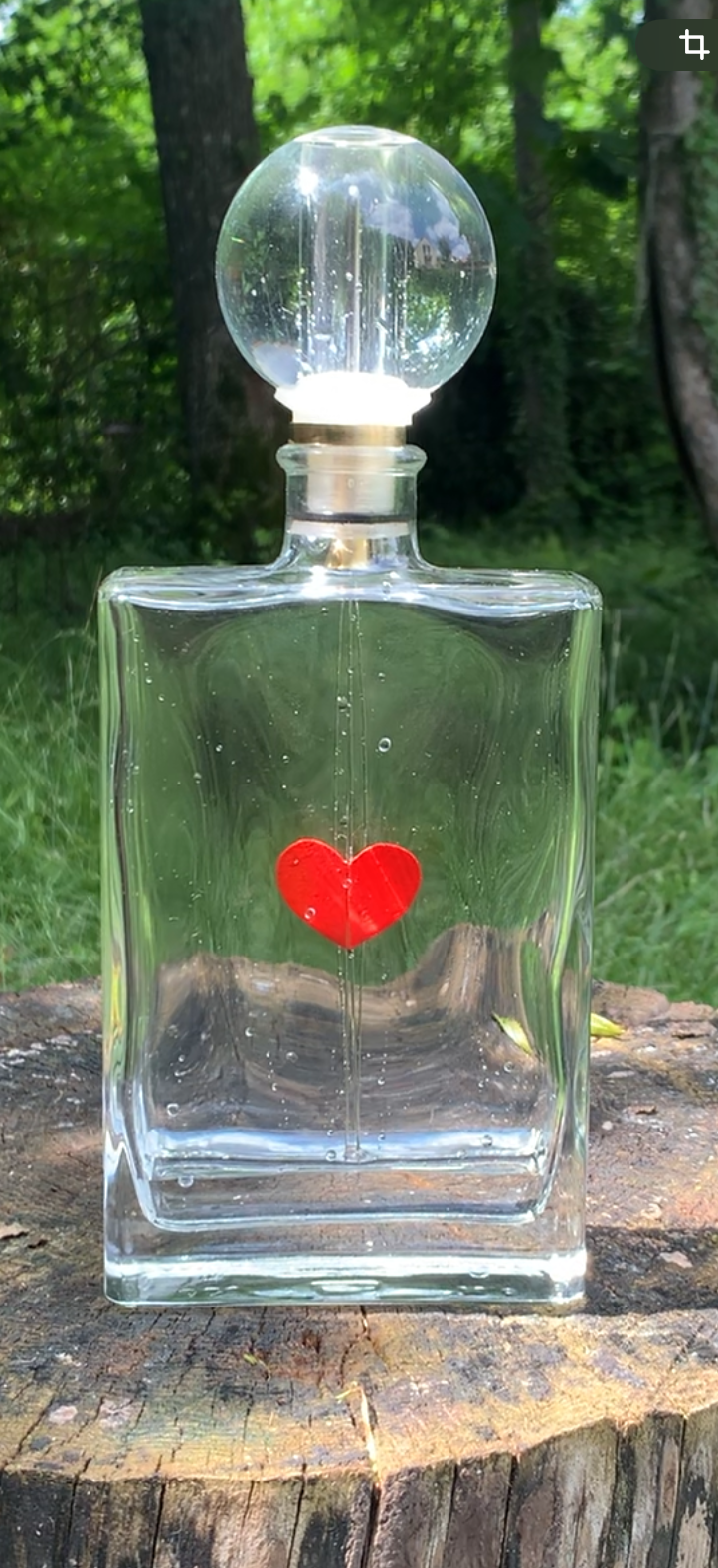 Nouvelle bouteille coeur