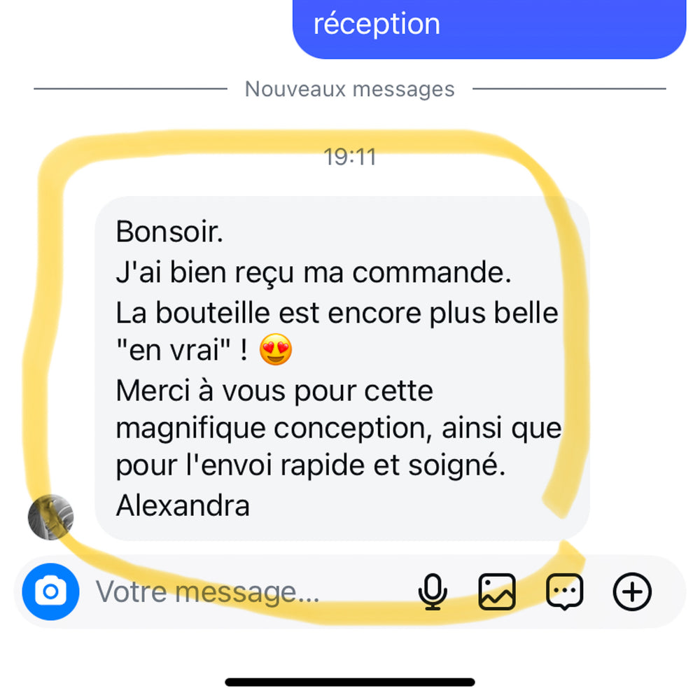 Capture d'écran d'un témoignage client
