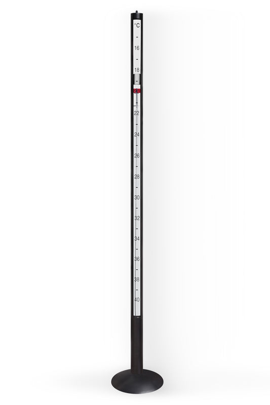 Grand Thermomètre Noir - 180cm