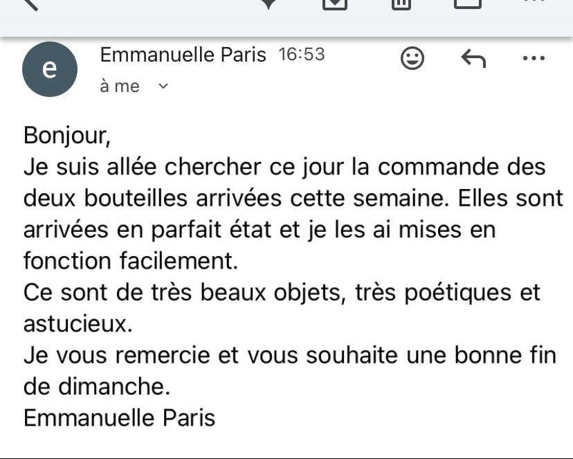 Capture d'écran d'un témoignage client
