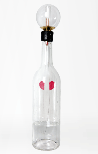 Bouteille coeur